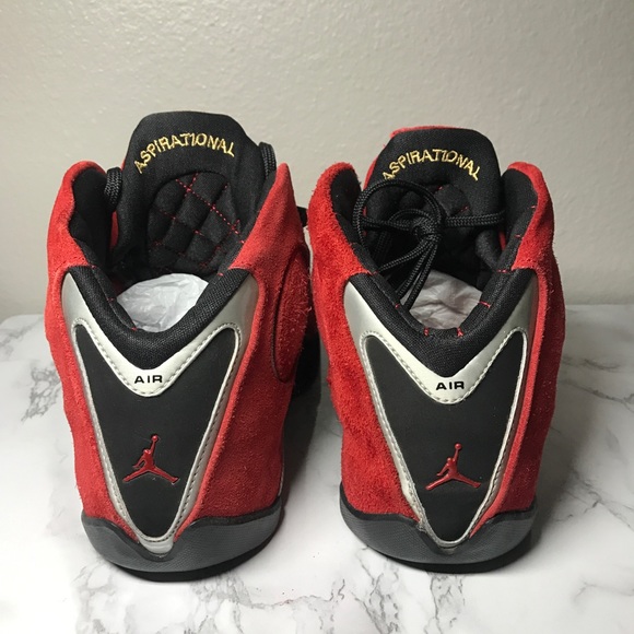 Nike Air Jordan 21 Retro red Suade ferrari sz 7y